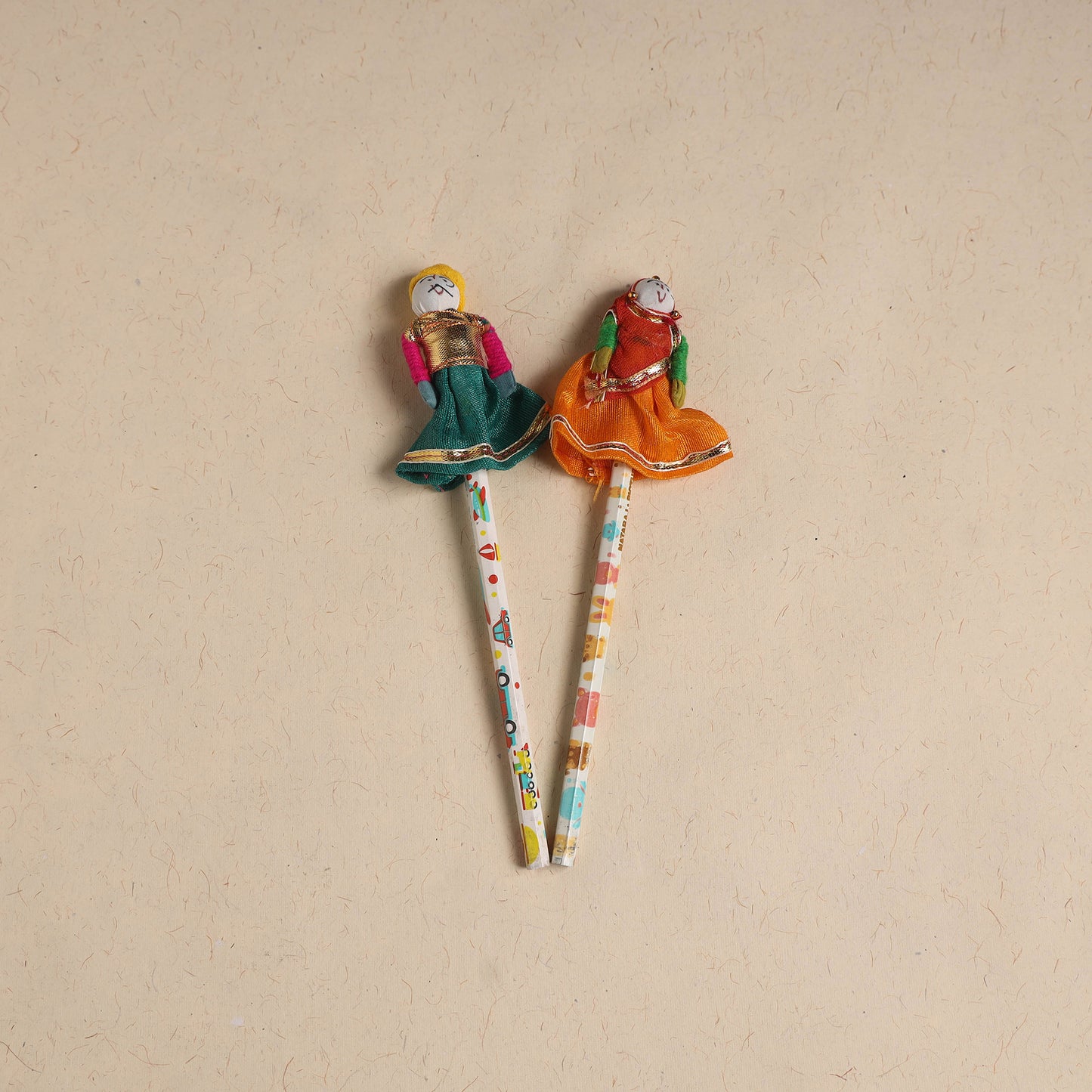Handmade Rajasthani Puppet Pencils (Set of 2) 199