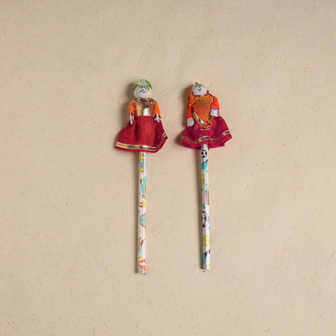 Handmade Rajasthani Puppet Pencils (Set of 2) 200