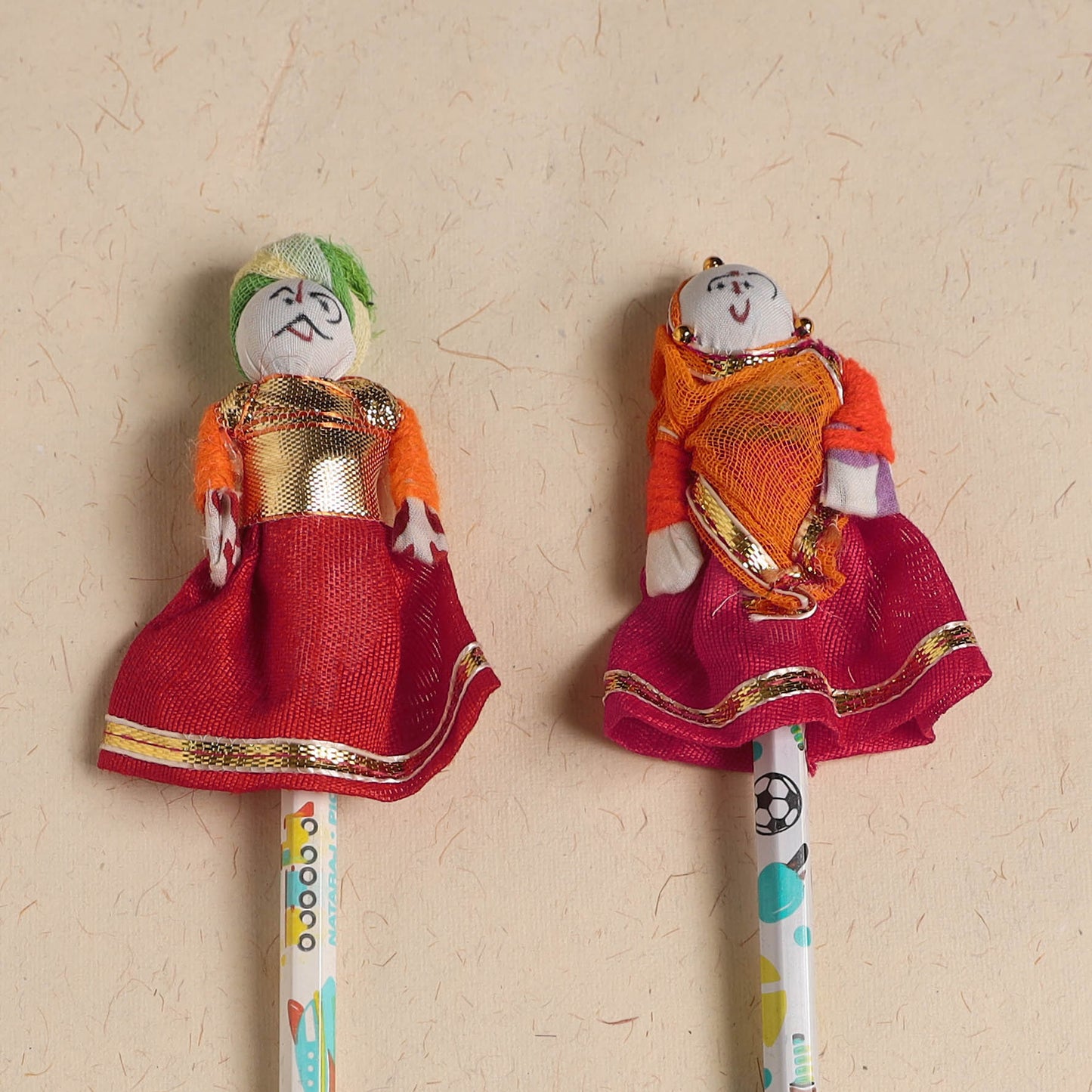Handmade Rajasthani Puppet Pencils (Set of 2) 200