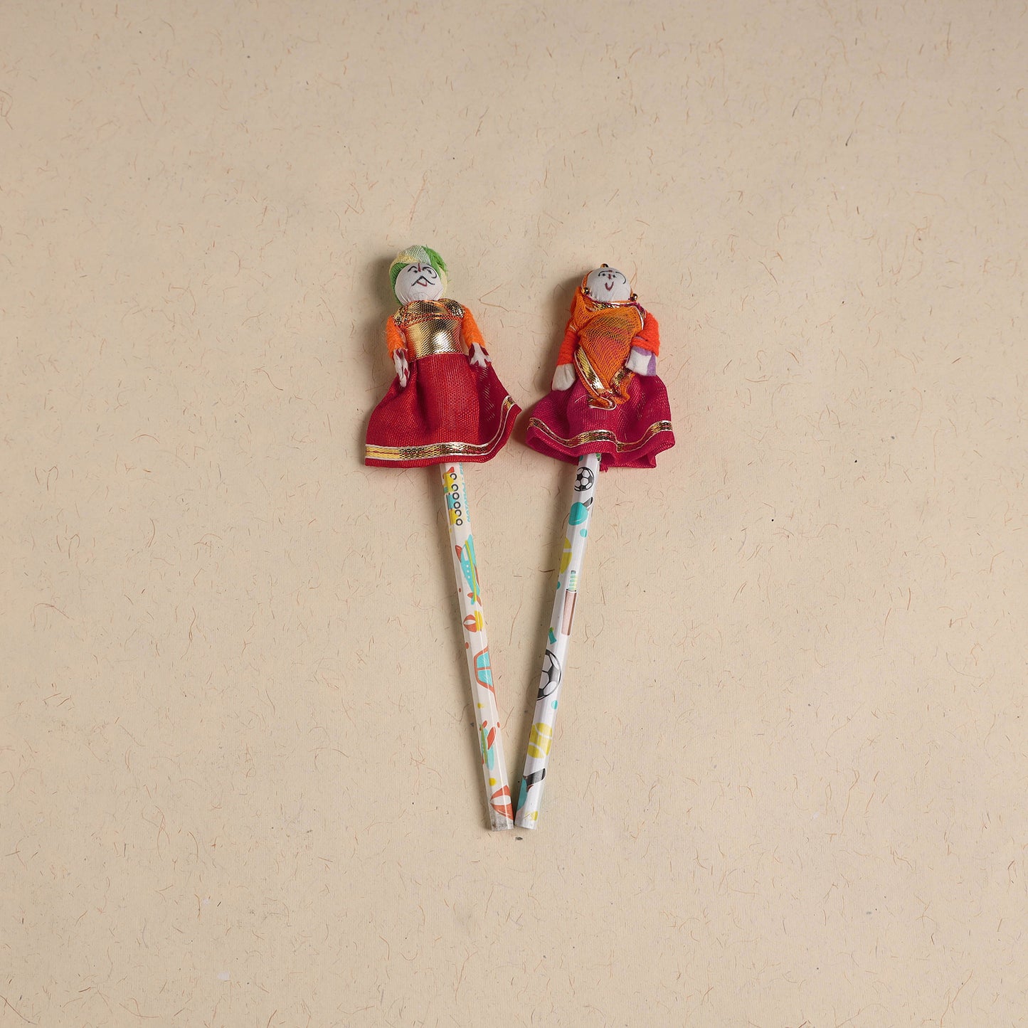Handmade Rajasthani Puppet Pencils (Set of 2) 200