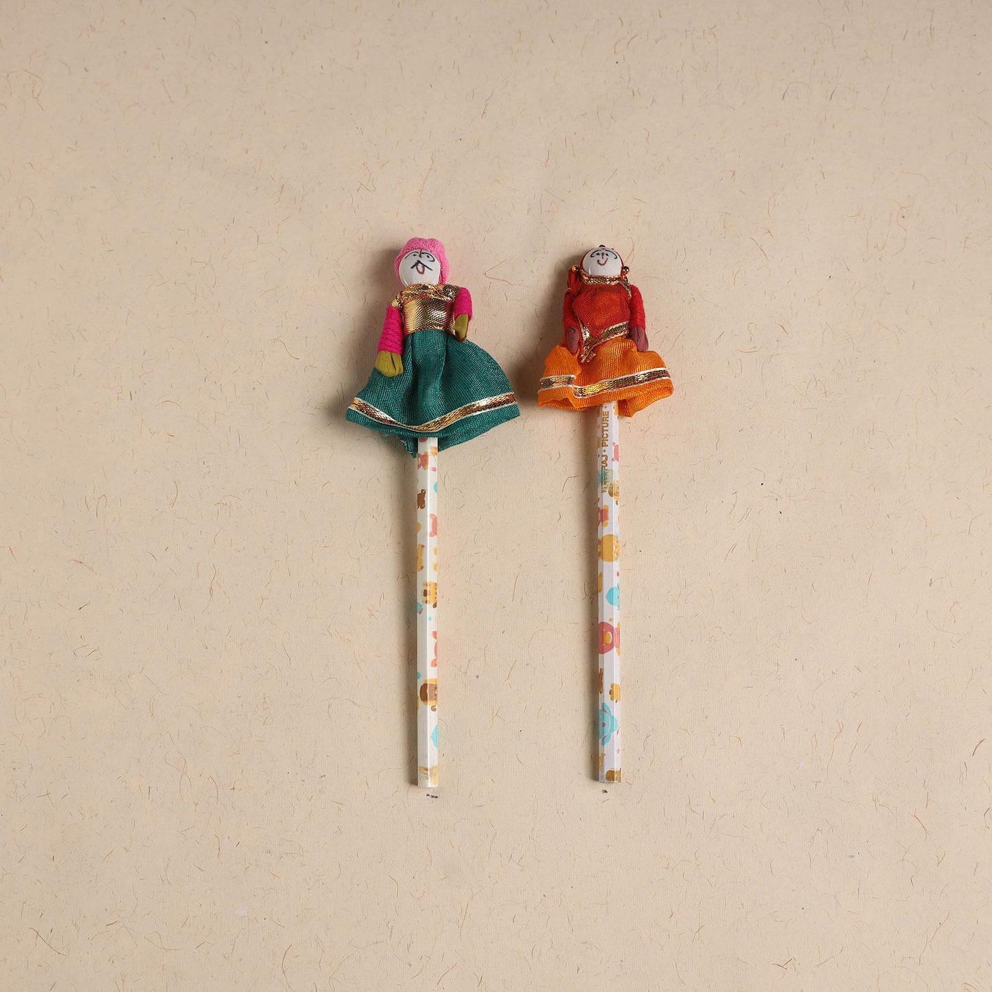 Handmade Rajasthani Puppet Pencils (Set of 2) 201