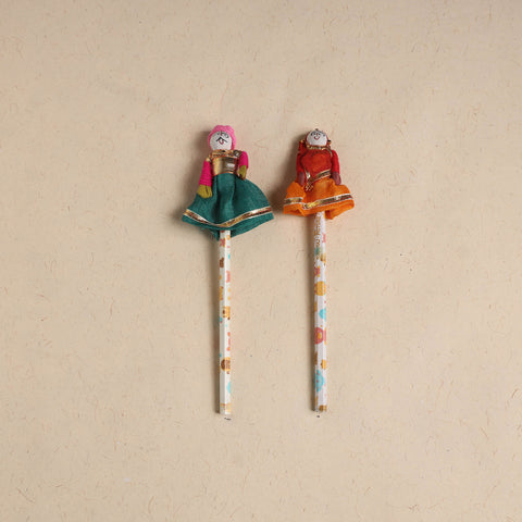 Handmade Rajasthani Puppet Pencils (Set of 2) 201