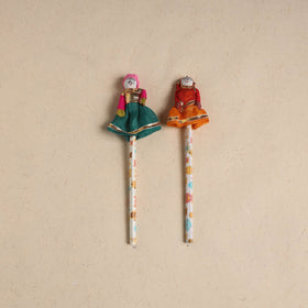 Handmade Rajasthani Puppet Pencils (Set of 2) 201