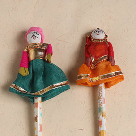 Handmade Rajasthani Puppet Pencils (Set of 2) 201