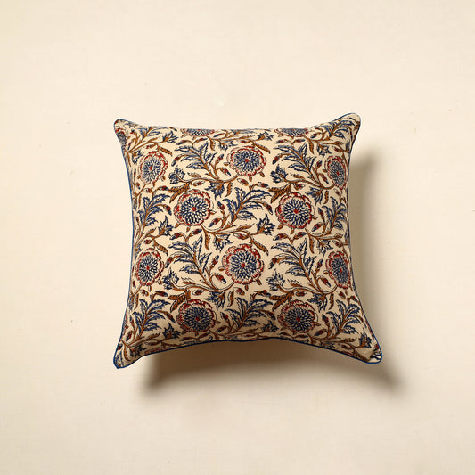 Cotton Block Printed Bagru Cushion Cover (16 x 16 in) 23