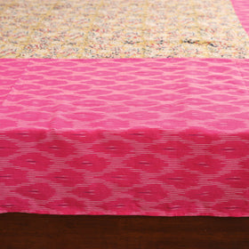 Pochampally Ikat with Kalamkari Patch Cotton Double Bedsheet Set (108 x 90 in) 05