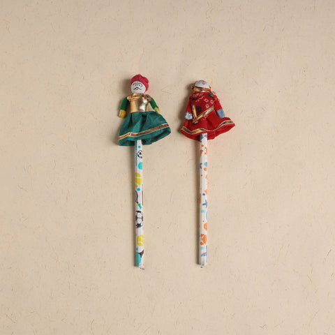 Handmade Rajasthani Puppet Pencils (Set of 2) 202