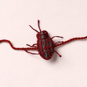 Cockroach - Reusable Handmade Threadwork Rakhi with Potli  10