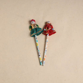 Handmade Rajasthani Puppet Pencils (Set of 2) 202