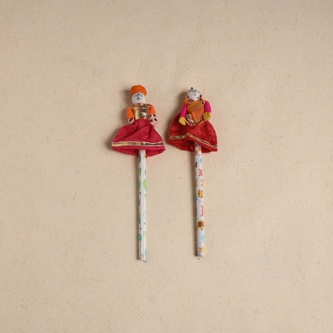 Handmade Rajasthani Puppet Pencils (Set of 2) 203