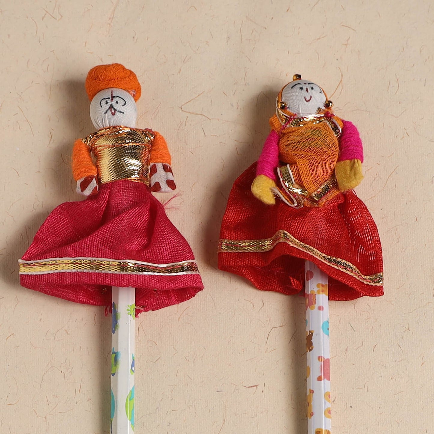 Handmade Rajasthani Puppet Pencils (Set of 2) 203