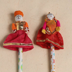 Handmade Rajasthani Puppet Pencils (Set of 2) 203