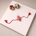 Cockroach - Reusable Handmade Threadwork Rakhi with Potli  12