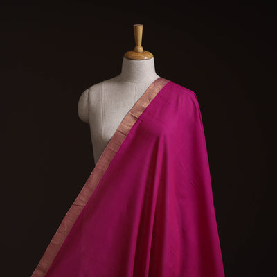 Handloom Mangalagiri Cotton Fabric with Nizam Zari Border 12