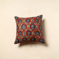 Buy Red Cotton Block Printed Bagru Cushion Cover
