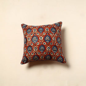 Buy Red Cotton Block Printed Bagru Cushion Cover