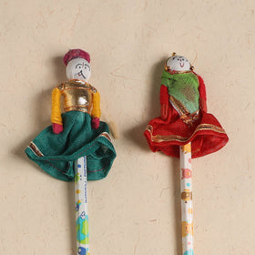 Handmade Rajasthani Puppet Pencils (Set of 2) 204