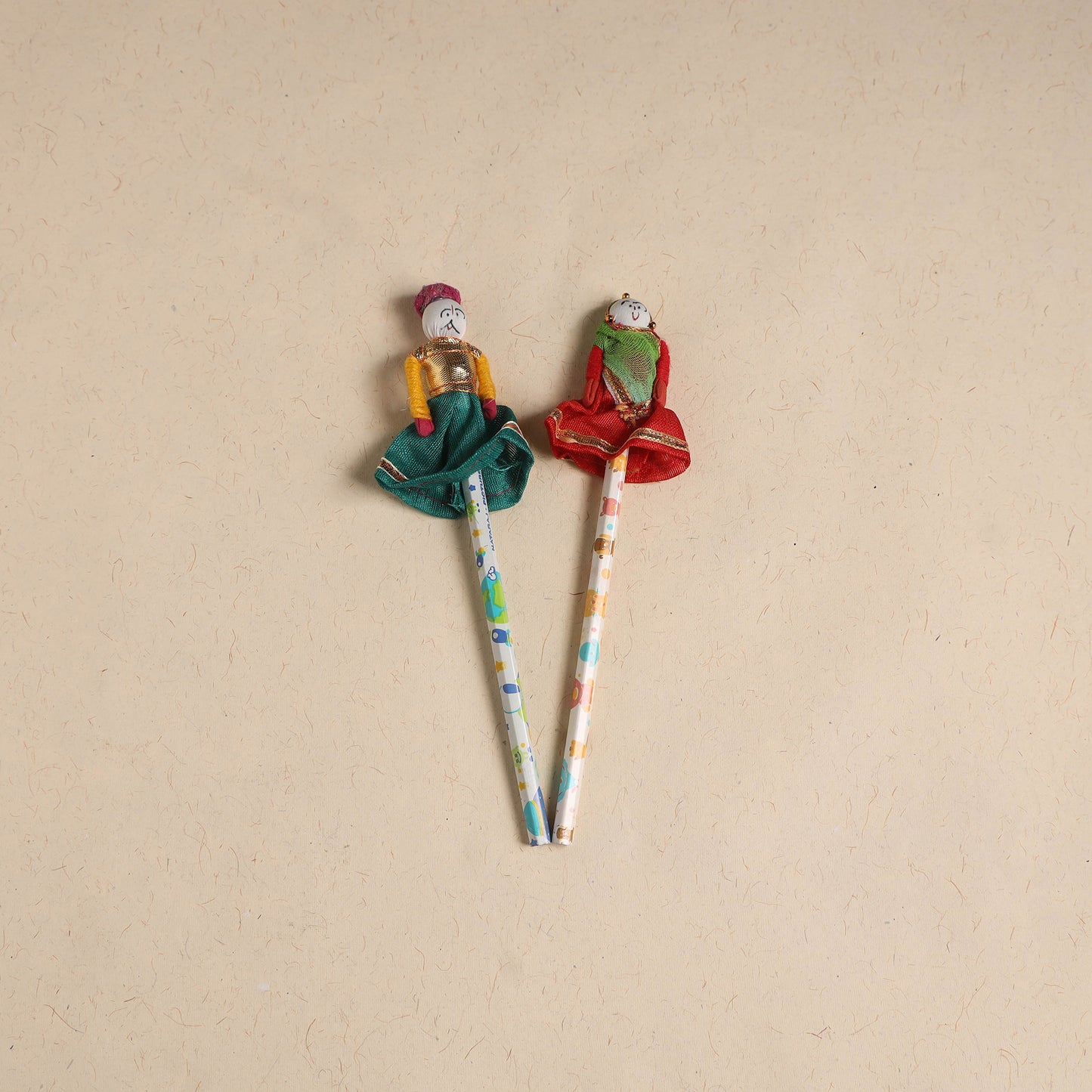 Handmade Rajasthani Puppet Pencils (Set of 2) 204
