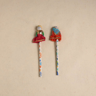 Handmade Rajasthani Puppet Pencils (Set of 2) 205