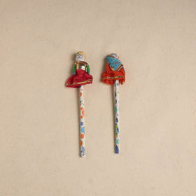 Handmade Rajasthani Puppet Pencils (Set of 2) 205