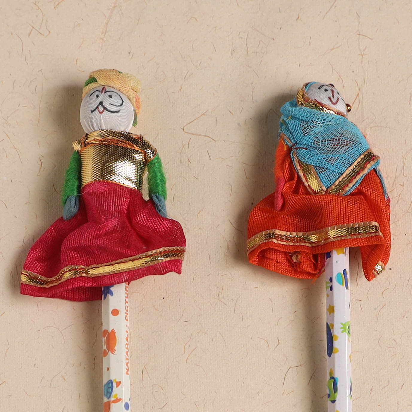 Handmade Rajasthani Puppet Pencils (Set of 2) 205