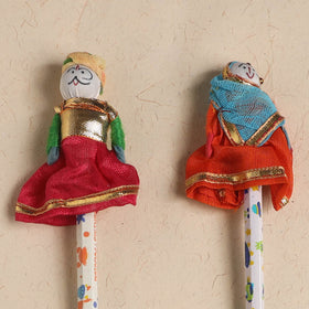Handmade Rajasthani Puppet Pencils (Set of 2) 205