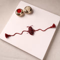Cockroach - Reusable Handmade Threadwork Rakhi with Potli  15