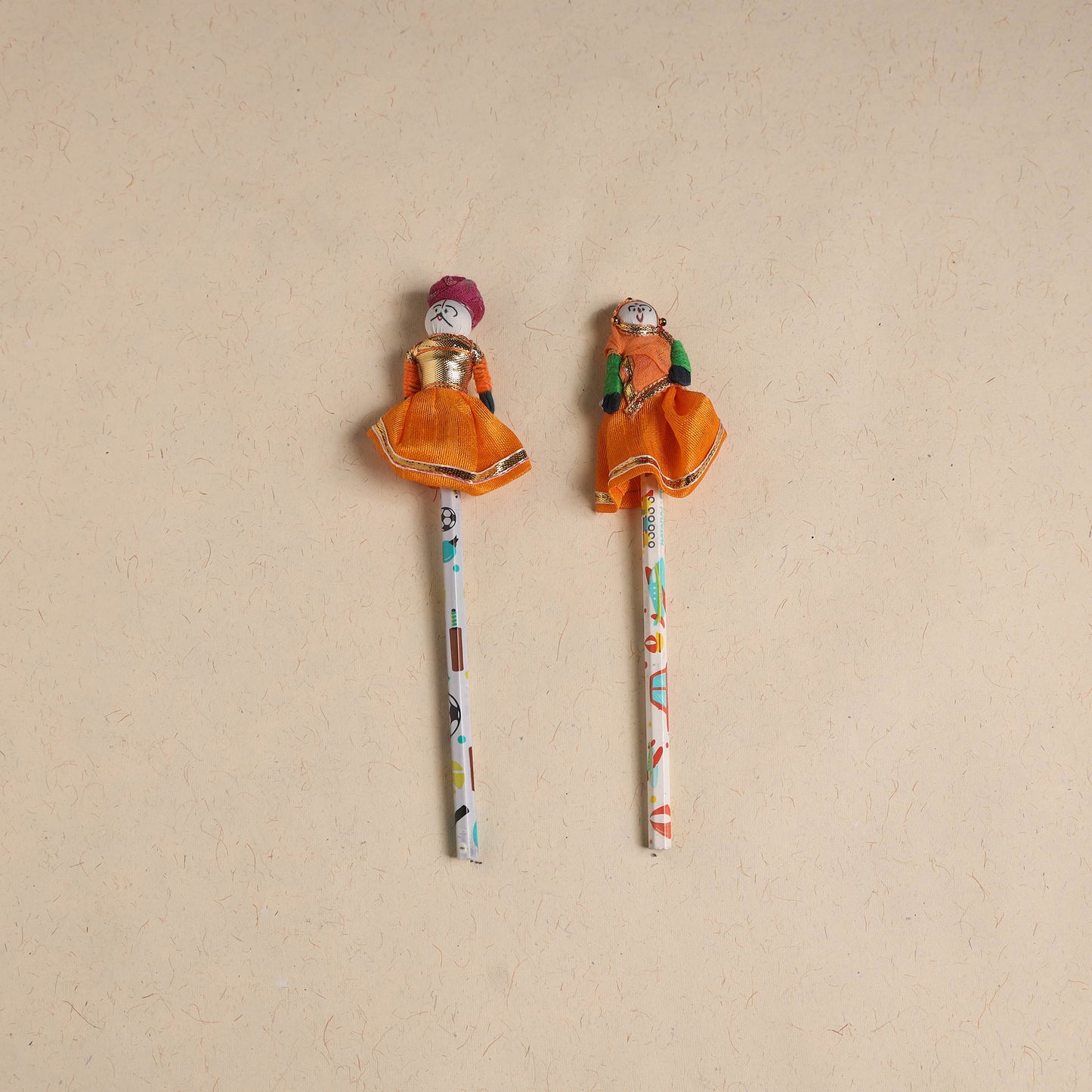 Handmade Rajasthani Puppet Pencils (Set of 2) 206