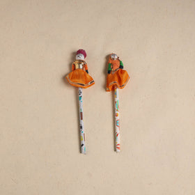 Handmade Rajasthani Puppet Pencils (Set of 2) 206