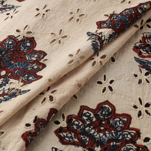 Hakoba Hand Block Ajrakh Print Natural Dyed Cotton Fabric 138