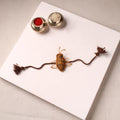Cockroach - Reusable Handmade Threadwork Rakhi with Potli  16