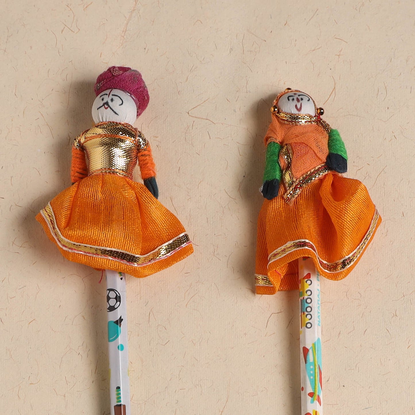 Handmade Rajasthani Puppet Pencils (Set of 2) 206