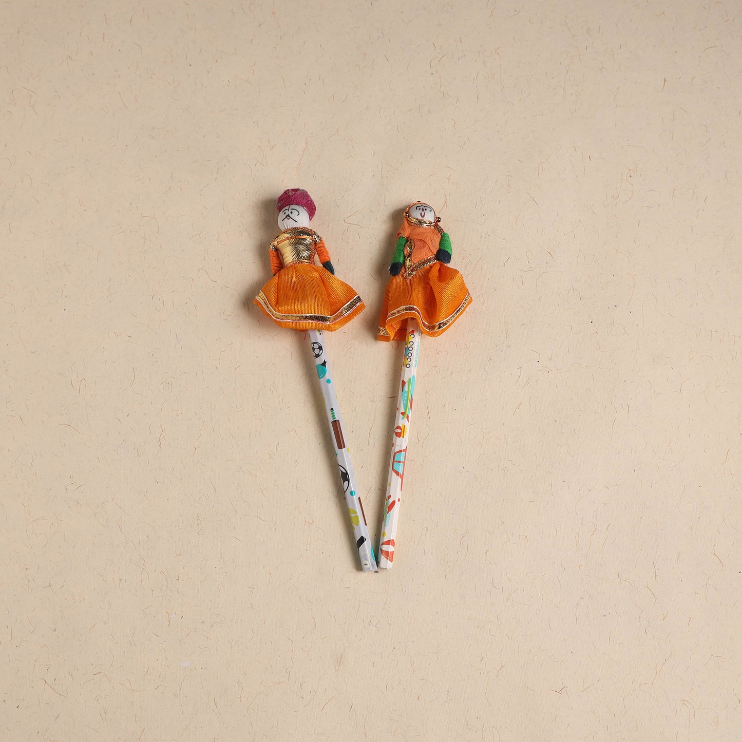Handmade Rajasthani Puppet Pencils (Set of 2) 206
