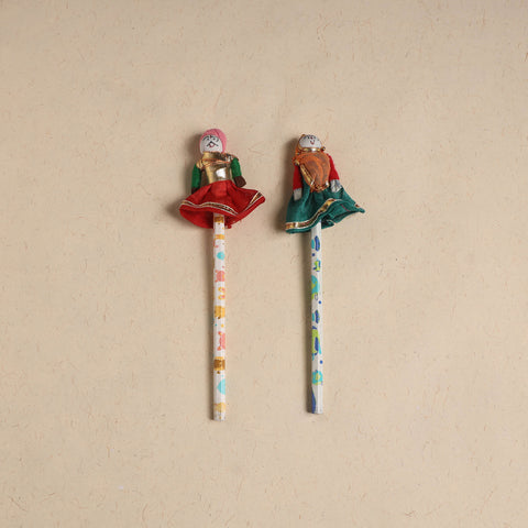Handmade Rajasthani Puppet Pencils (Set of 2) 207