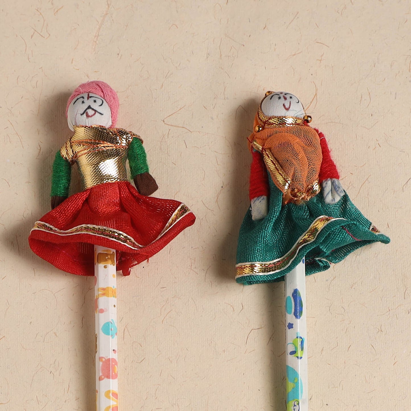 Handmade Rajasthani Puppet Pencils (Set of 2) 207