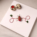 Cockroach - Reusable Hand Embroidered Bead Work Rakhi 01