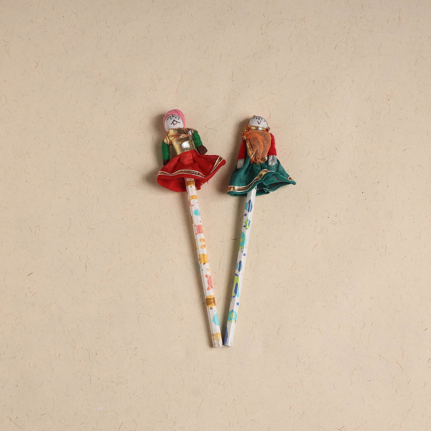 Handmade Rajasthani Puppet Pencils (Set of 2) 207