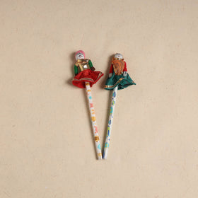 Handmade Rajasthani Puppet Pencils (Set of 2) 207