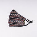  Ajrakh Block Printed Cotton 3 Layer Snug Fit Face Cover 