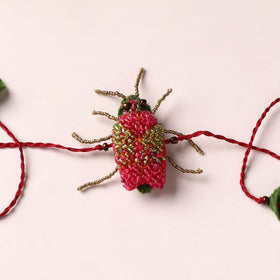 Cockroach - Reusable Hand Embroidered Bead Work Rakhi 01