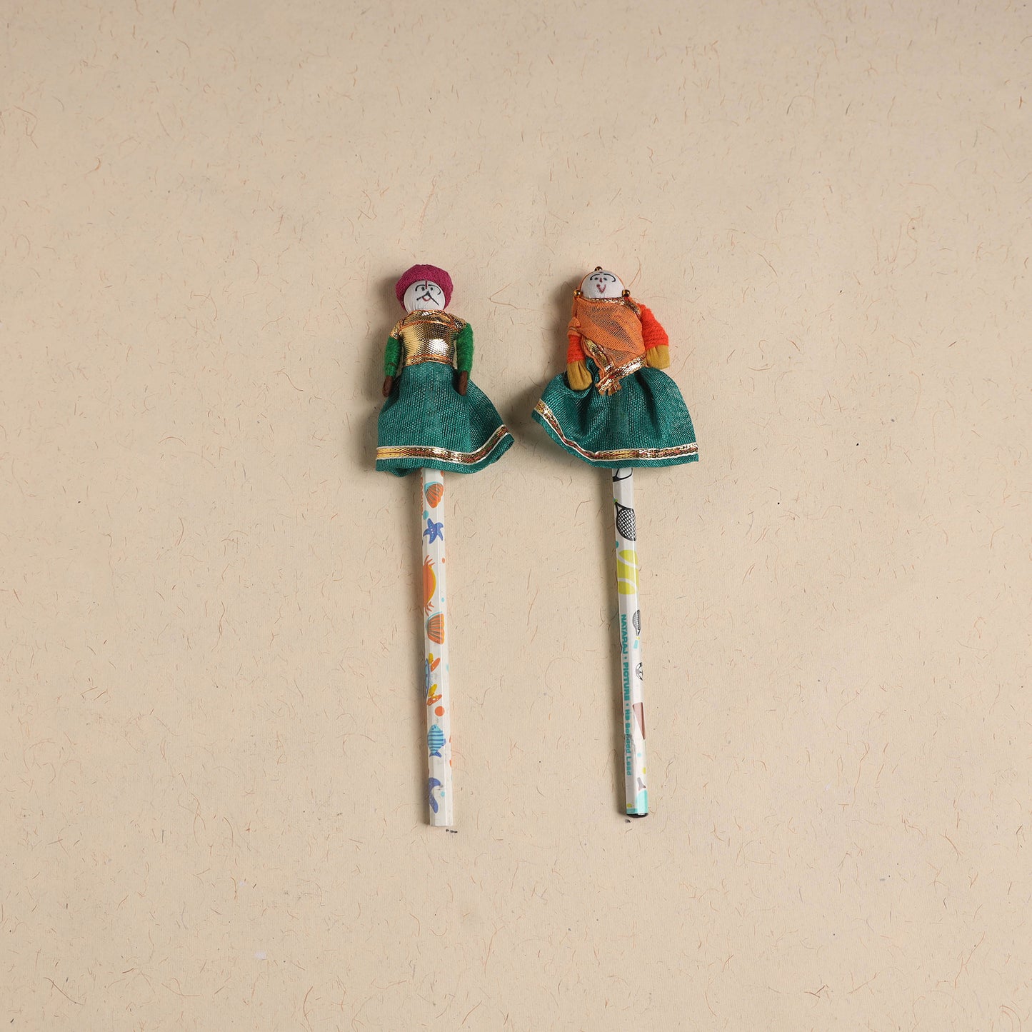 Handmade Rajasthani Puppet Pencils (Set of 2) 208