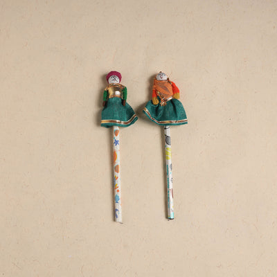 Handmade Rajasthani Puppet Pencils (Set of 2) 208