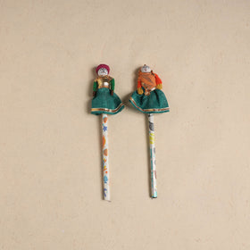 Handmade Rajasthani Puppet Pencils (Set of 2) 208
