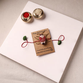 Cockroach - Reusable Hand Embroidered Bead Work Rakhi 02