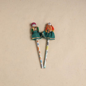 Handmade Rajasthani Puppet Pencils (Set of 2) 208