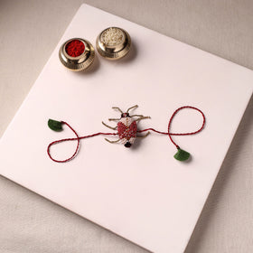 Cockroach - Reusable Hand Embroidered Bead Work Rakhi 02
