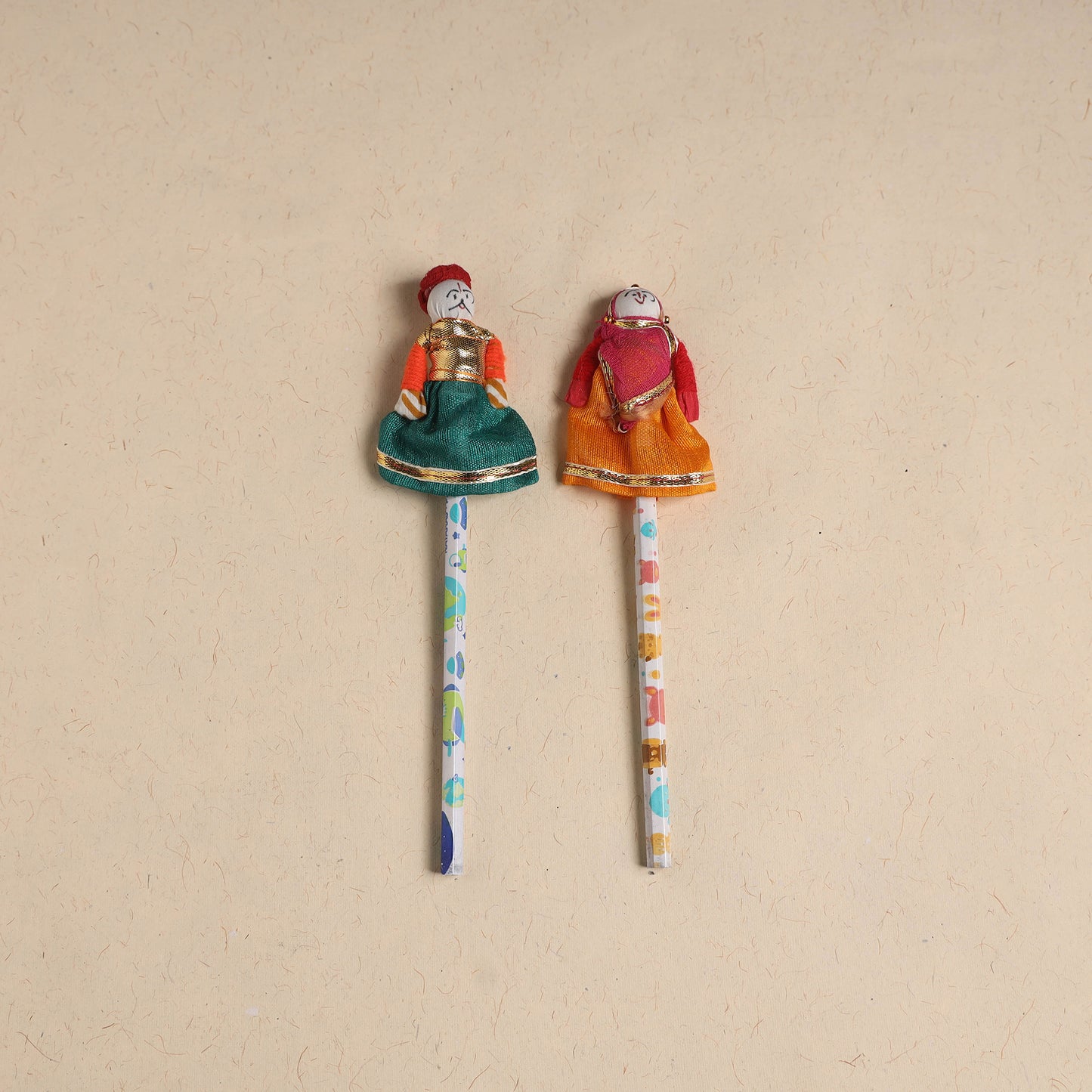 Handmade Rajasthani Puppet Pencils (Set of 2) 209