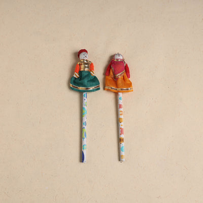 Handmade Rajasthani Puppet Pencils (Set of 2) 209