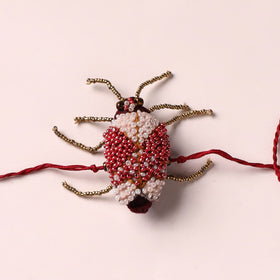 Cockroach - Reusable Hand Embroidered Bead Work Rakhi 02