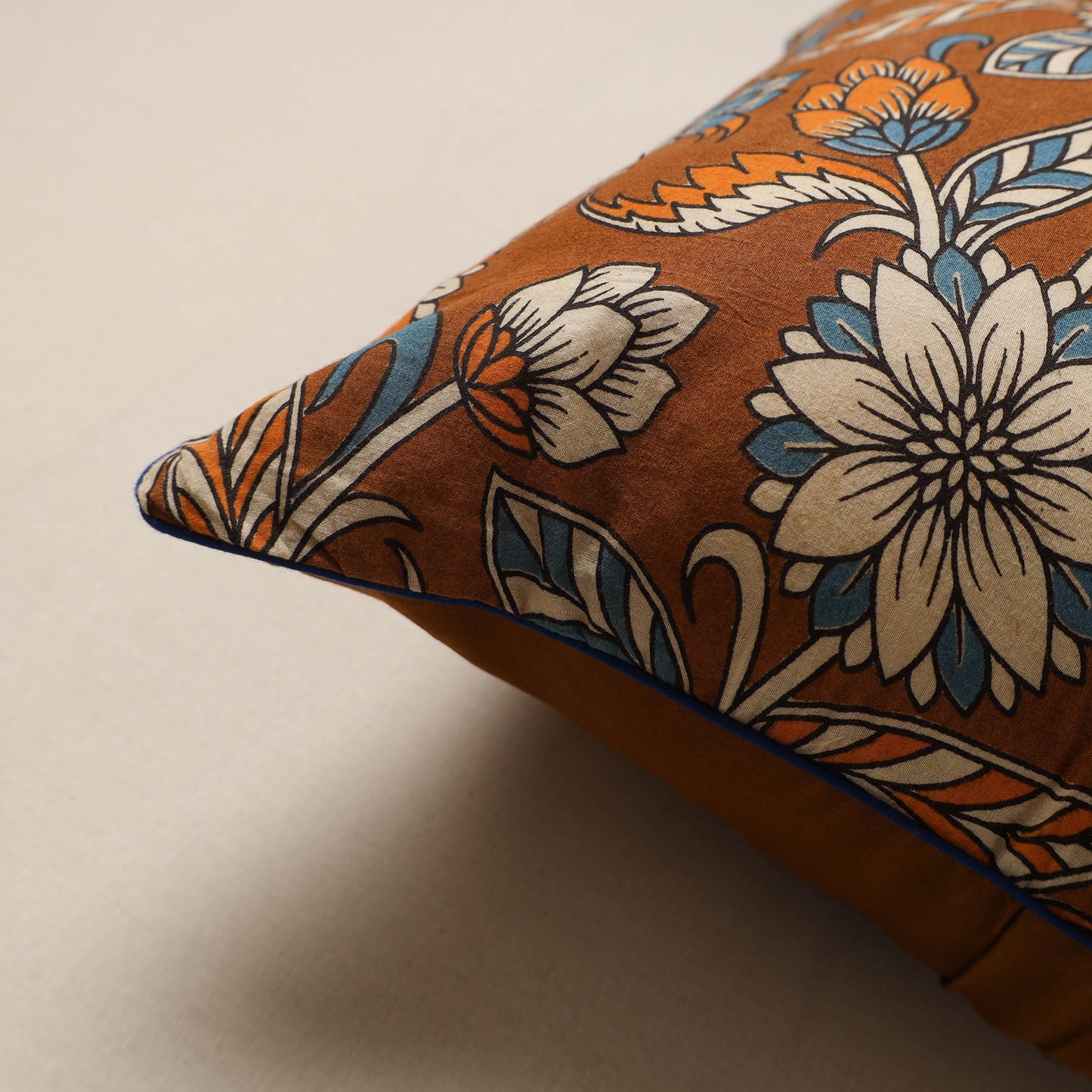 Hand Block Print Kalamkari Cushion Cover 57